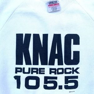 PURE ROCK KNAC 105.5 Los Angeles Radio station vintage 1990 sweatshirt L